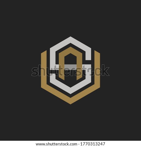 Monogram Initial Letter U + Letter S + Letter A Hipster Lettermark Logo For Branding or T shirt Design
