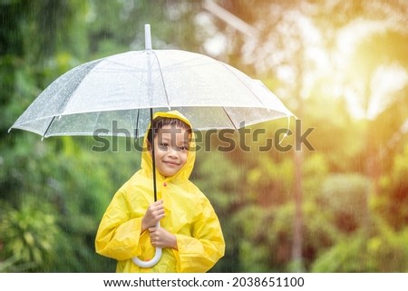 Similar – Foto Bild im regen .. Kind Mädchen