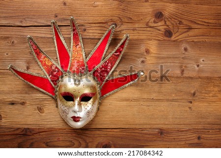 Beautiful elegant venetian mask