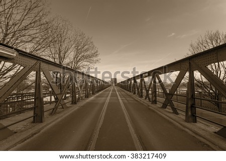 Similar – Foto Bild Nibelungenbrücke Linz / Donau