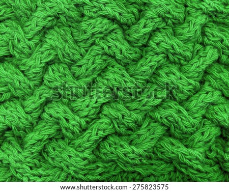 Background - volumetric knitted pattern - green