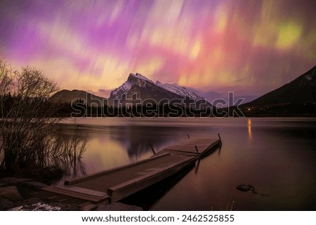 Similar – Image, Stock Photo Spectacular Northern Lights in Tromso