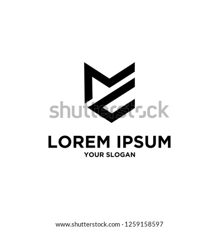 logo design with pattern M and C Zdjęcia stock © 