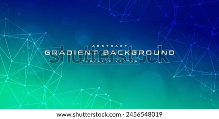 Digital technology speed connect blue green background, cyber nano information, abstract communication, innovation future tech data, internet network connection, Ai big data, line dot illustration