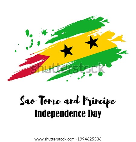 vector illustration for Sao-tome-principle independence day