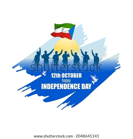 vector illustration for Equatorial Guinea independence day.