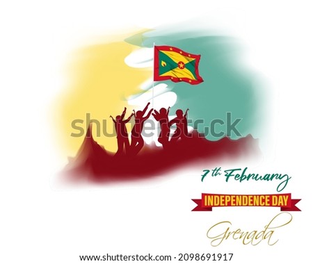 vector illustration for Grenada independence day 