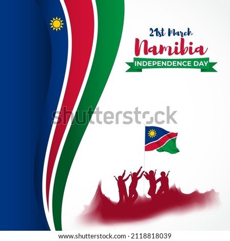 vector illustration for Namibia independence day. 