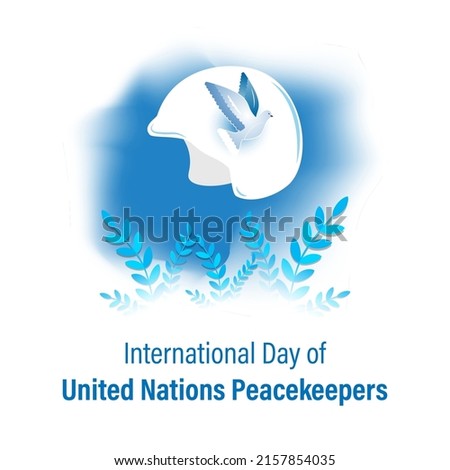 Vector illustration concept of International Day of United Nations Peacekeepers. May 29.