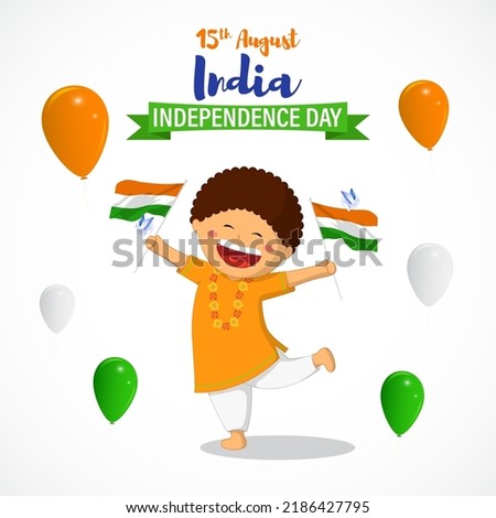 vector illustration  for happy Indian independence day