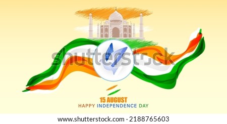 vector illustration  for happy Indian independence day