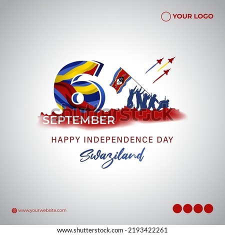 Vector illustration for Swaziland Independence Day