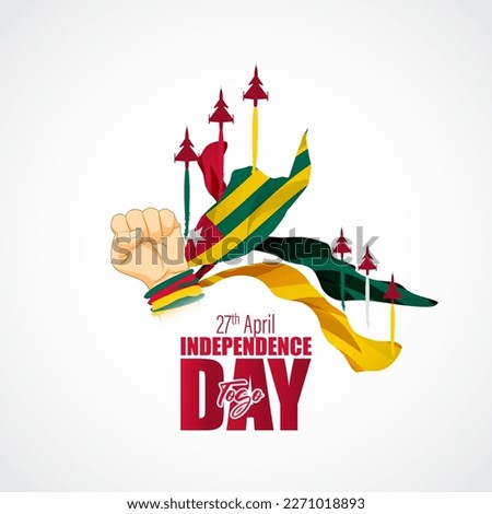 happy independence day Togo vector illustration 