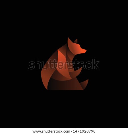 geometric abstract logo with a brown Bear to be the main icon, this is also look modern and clean but unique. available on vector format and trasnparant background!