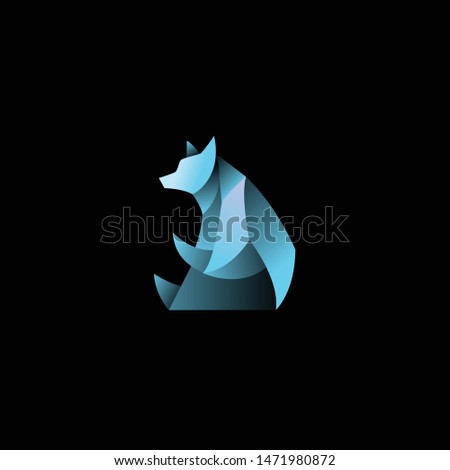 geometric abstract logo with a Polar Bear to be the main icon, this is also look modern and clean but unique. available on vector format and trasnparant background!