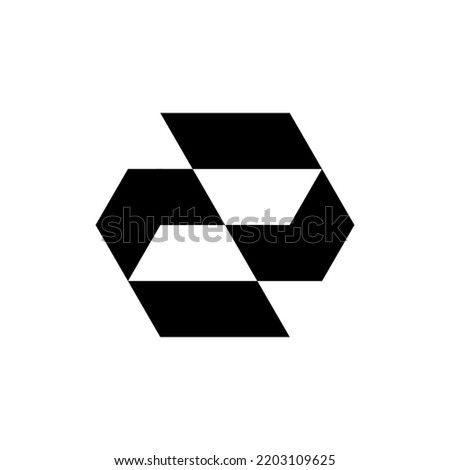 Letter Z arrow modern geometric logo design