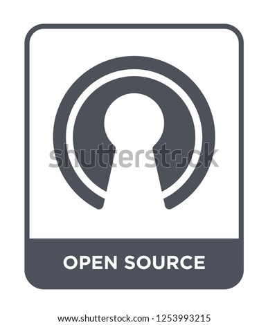 open source icon vector on white background, open source trendy filled icons from General collection, open source simple element illustration