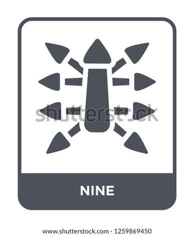 nine icon vector on white background, nine trendy filled icons from Orientation collection, nine simple element illustration