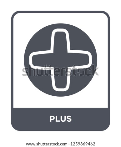 plus icon vector on white background, plus trendy filled icons from Orientation collection, plus simple element illustration