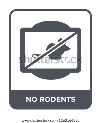 no rodents icon vector on white background, no rodents trendy filled icons from Traffic signs collection, no rodents simple element illustration
