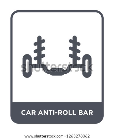 car anti-roll bar icon vector on white background, car anti-roll bar trendy filled icons from Car parts collection, car anti-roll bar simple element illustration