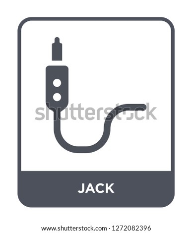 jack icon vector on white background, jack trendy filled icons from Electronic devices collection, jack simple element illustration