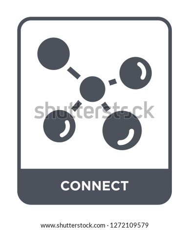 connect icon vector on white background, connect trendy filled icons from Ethics collection, connect simple element illustration