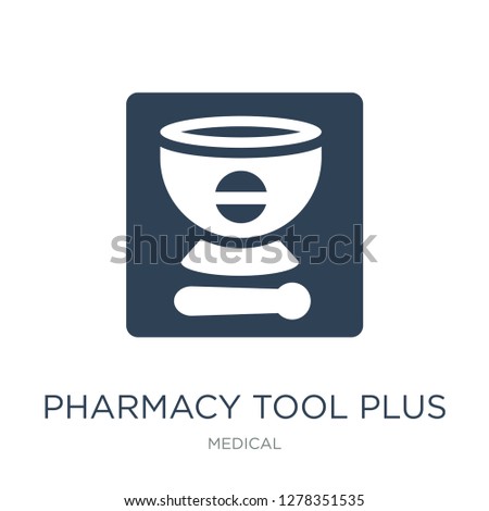 pharmacy tool plus icon vector on white background, pharmacy tool plus trendy filled icons from Medical collection, pharmacy tool plus vector illustration
