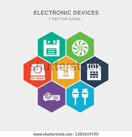 simple set of sata, projector, sim, operating system icons, contains such as icons drive, turbine, floppy and more. 64x64 pixel perfect. infographics vector
