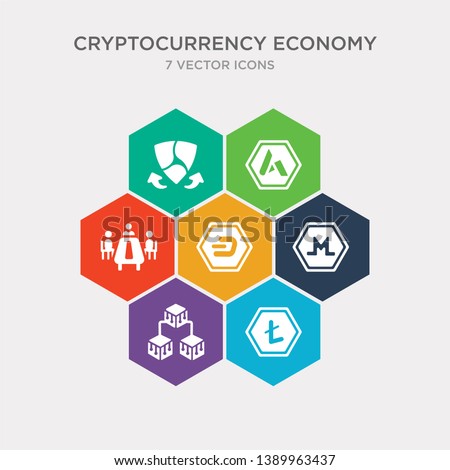 simple set of litecoin, blockchain, monero, dash icons, contains such as icons meeting, ardor, nem and more. 64x64 pixel perfect. infographics vector