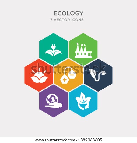 simple set of recycling, globe on hand, eco power, eco power cells icons, contains such as icons ecological energy source, eco factory, bio energy and more. 64x64 pixel perfect. infographics vector
