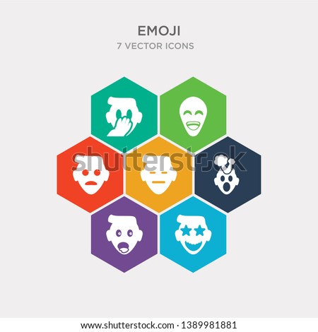 simple set of excited emoji, exhausted emoji, exploding head emoji, expressionless icons, contains such as icons frowning with open mouth grinning hand over mouth and more. 64x64 pixel perfect.