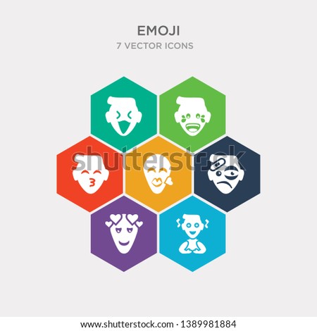 simple set of imagine emoji, in love emoji, inju emoji, kissing with closed eyes icons, contains such as icons kissing with smiling eyes laugh laughing and more. 64x64 pixel perfect. infographics
