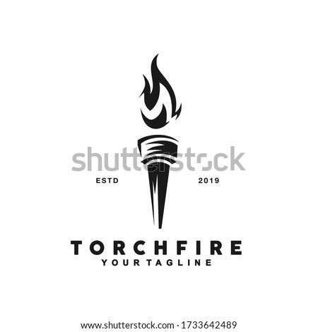 Torch Logo Design Template idea