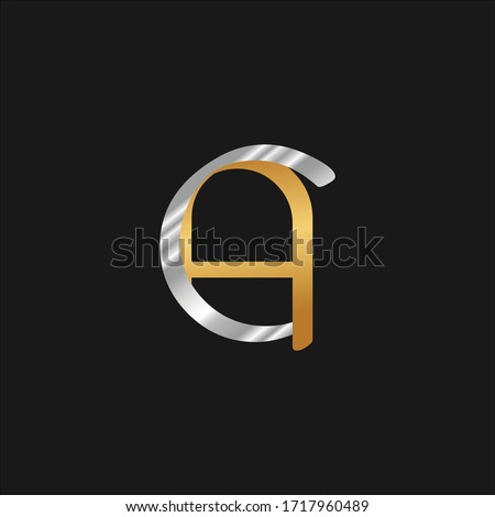 SILVER AND GOLD INITIAL CAAC LETTER LOGO