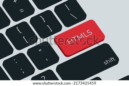 Computer keyboard key with key HTML5. Keyboard keys icon button