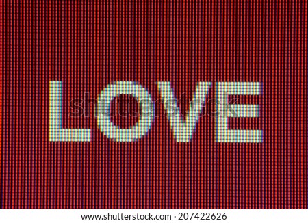 Love Pixel Graphic