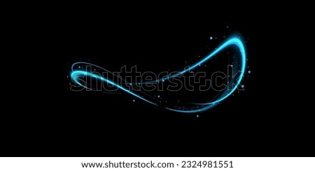 Glitter ribbon. Glow effect. Curved lines. Energy energy. LED glare tape. Shining neon space stripes. Magic circular swirl design. The vortex trail effect. Smooth wave. Ill arc. Light flow. science fi
