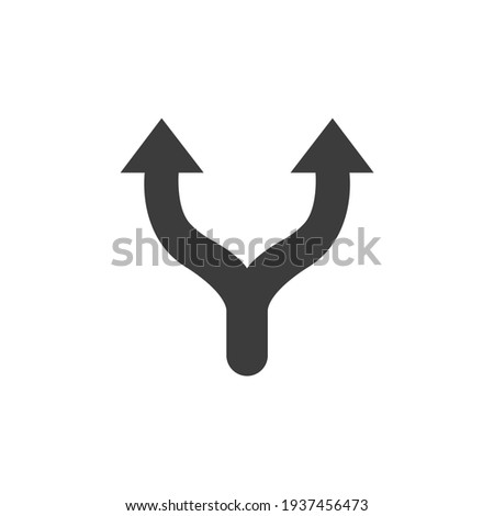 Navigation Arrows Icon Isolated on Black and White Vector Graphic