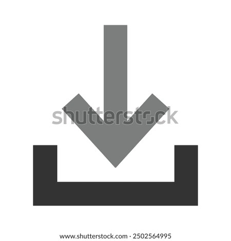 Save Files Icon Black and White Vector Graphic