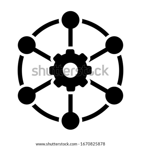 Multi channel vector icon. architecture illustration sign. communication symbol. 