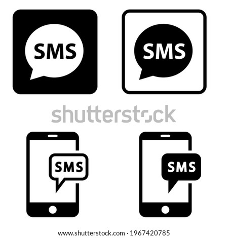 Sms icon vector set. message illustration sign collection. communication symbol or logo.
