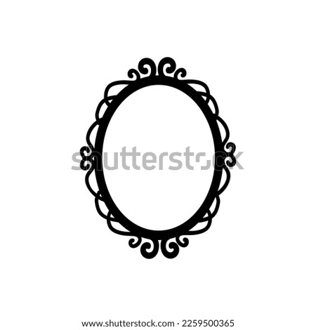 Mirror icon vector set. Hand Mirror illustration sign collection. Fashion symbol. Wardrobe logo.