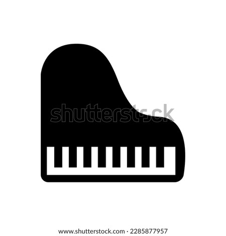 Piano icon vector. piano illustration sign. music symbol. solfeggio logo.