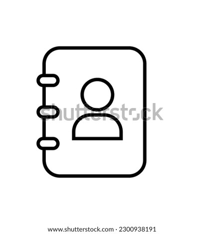 Phone book icon vector set. directory illustration sign collection. contacts symbol.
