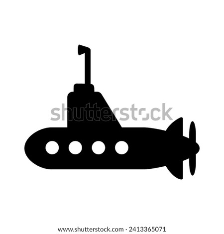 Submarine icon vector set. Military illustration sign collection. army symbol.