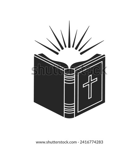 Bible icon vector. Religion illustration sign. Faith symbol or logo.