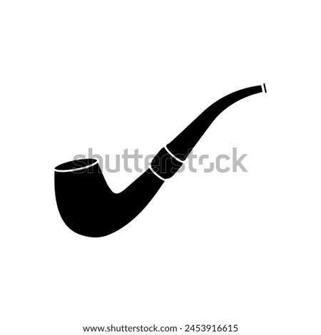 Smoking pipe icon vector. Smoking illustration sign. Tobacco symbol or logo.