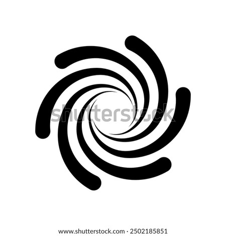 Spiral icon vector. Volute illustration sign. Hypnotic Spiral symbol or logo.