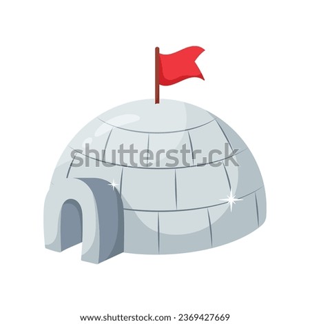 Igloo vector colorful stickers Icon Design illustration. EPS 10 File